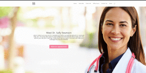 Penvium pediatrician website sample image