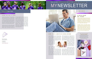 Internal medicine newsletter pages 1 and 4